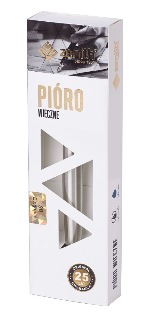 Pióro wieczne stalowe Zenith 60 srebrne 07600102